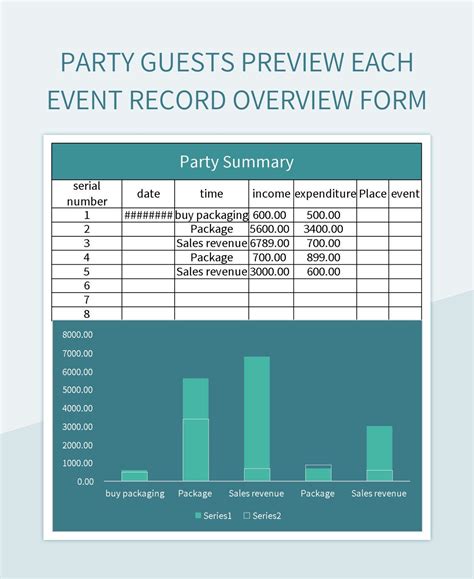 Free Party Overview Form Templates For Google Sheets And Microsoft