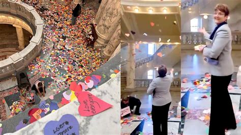 Why Lgbtq Advocates Filled Idahos Capital With Paper Hearts