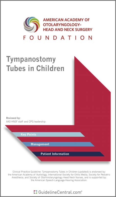 Tympanostomy Tubes in Children Guidelines Pocket Guide - Guideline Central