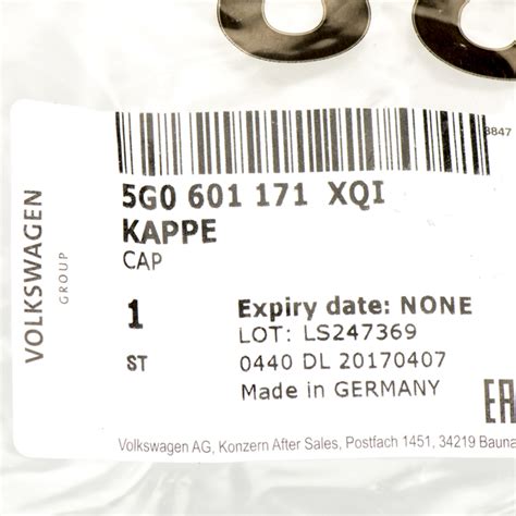5G0-601-171-XQI - OEM NEW 2015-20 VW Volkswagen Arteon Tiguan Atlas ...
