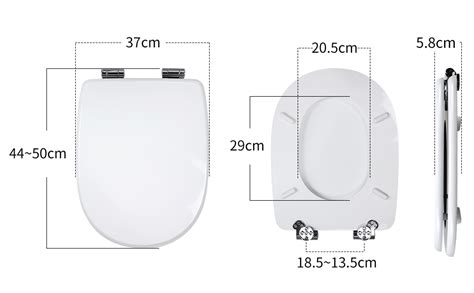 Fanmitrk Wc Sitz Mit Absenkautomatik Toilettendeckel D Form Holz Mdf