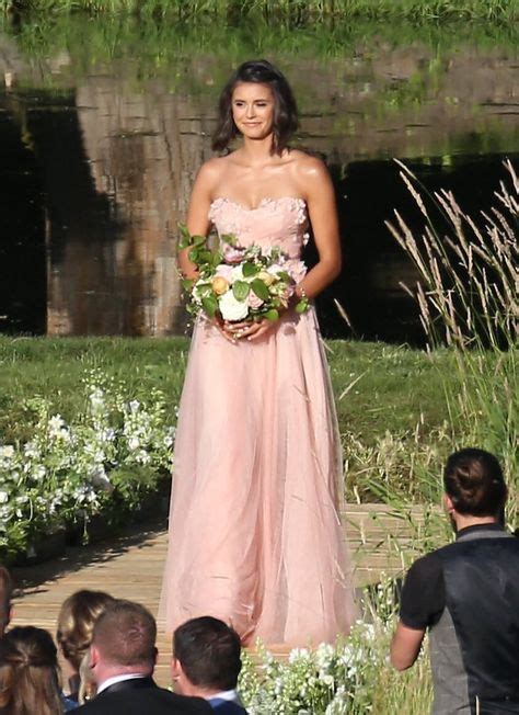 Pin By Cathy Smith On Nina Dobrev Strapless Dress Formal Wedding