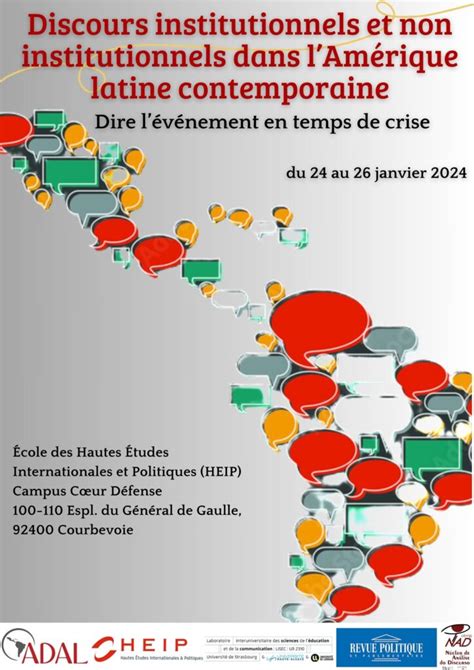 Discursos institucionais e não institucionais na América Latina