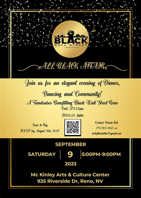 You're Invited to Attend the 2023 "All Black Affair" on 09/09/23