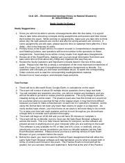 Glg Exam Studyguide Pdf Glg Environmental Geology Focus On