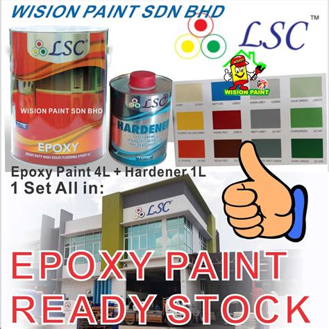 Liter Lsc Two Pack Epoxy Floor Paint Liter Liter L Floor