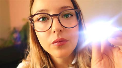 Asmr Eye Exam And Glasses Fitting With Vision Test Follow The Light