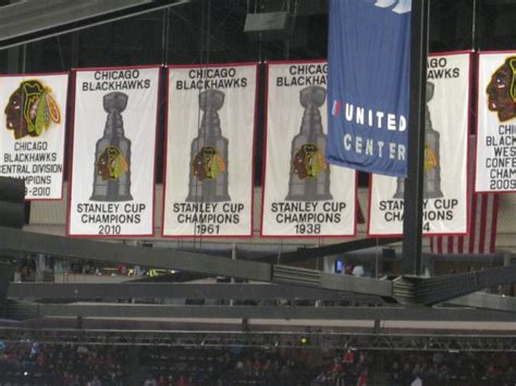 Stanley Cup Blackhawks Banners United Center Chicago Illi