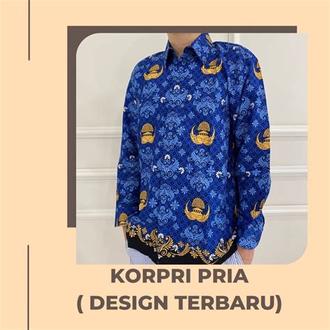 Jual Seragam Baju Batik Korpri Pria Terbaru Batik Korpri Pria