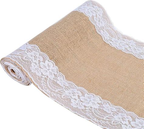 You S Auto Vintage Chemins De Table En Toile De Jute 30 X 275 Cm En