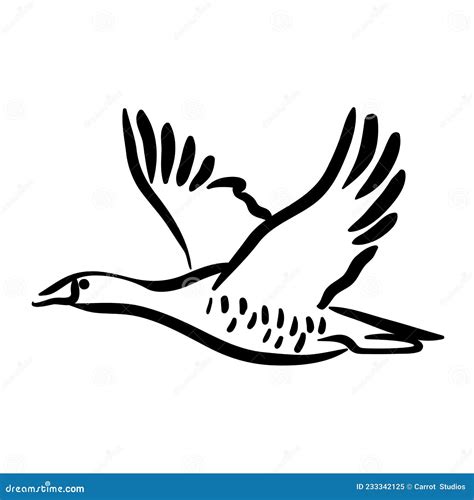 Flying Goose Royalty-Free Stock Photo | CartoonDealer.com #10284249