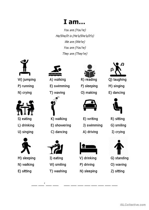 I Am English Esl Worksheets Pdf And Doc