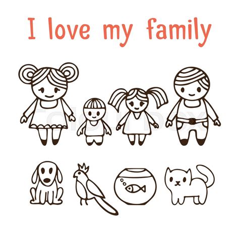 My Family Drawing at GetDrawings | Free download