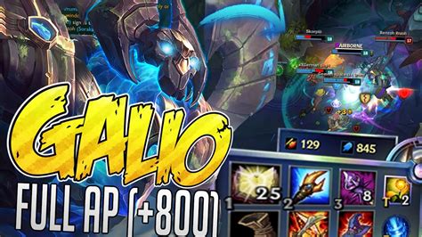 Galio Full Ap El Campe N Perfecto Para Wombo Combos Ap Youtube