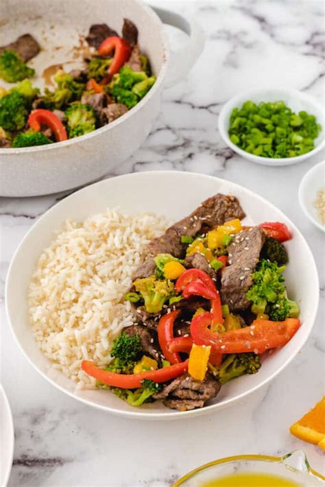 Orange Beef Stir Fry With Broccoli Healthy And Easy