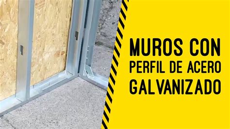 Construcci N De Muros Con Perfiles De Acero Galvanizado Youtube