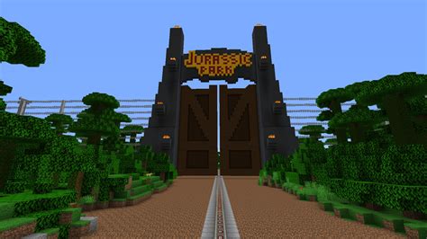 Jurassic Park Main Gates Minecraft Map