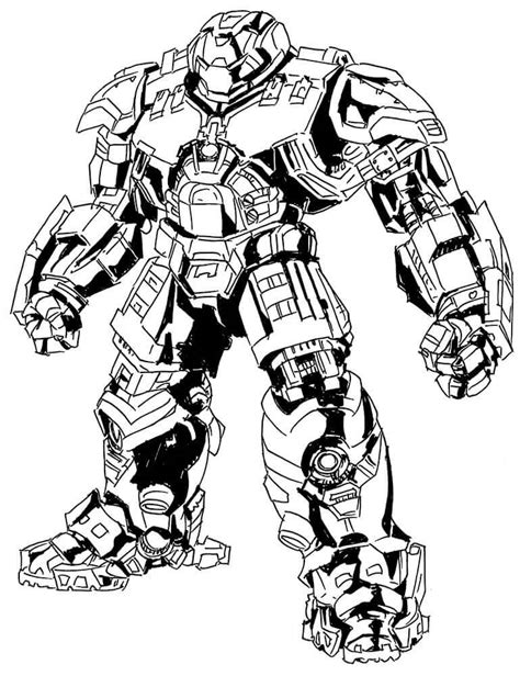 Hulkbuster 3 Para Colorear Imprimir E Dibujar ColoringOnly