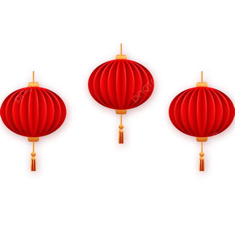 Lantern Decoration PNG Image Red 3 Lantern Decorative Elements Red 3