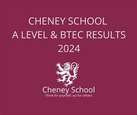 Cheney School A Level And Btec Results 2024 News Cheney School