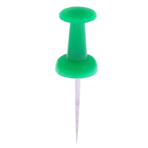 Premium Photo Green Pin Clip Thumbtack Isolated On White Background