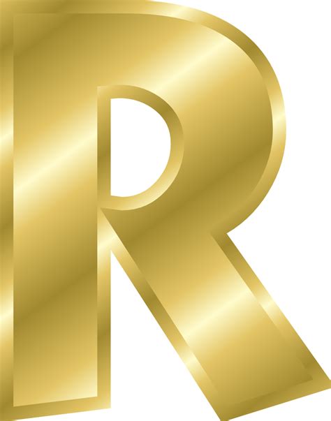 Golden Letter Template