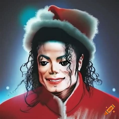 Michael Jackson Dressed As Santa Claus On Craiyon