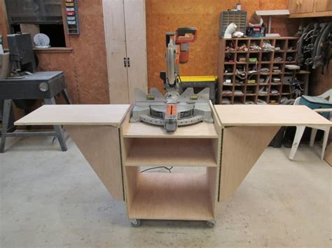 18 Diy Miter Saw Table Plans For Wood Workshop Diys