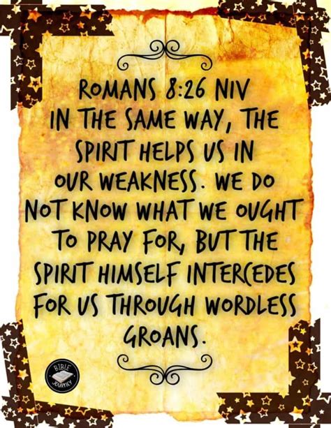 Romans 8 26 Niv Picture Bible Verse