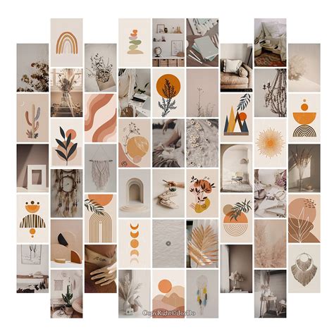 Buy Boho Wall Collage Kit Pictures Wall Art Print Cute Teen Girl Room