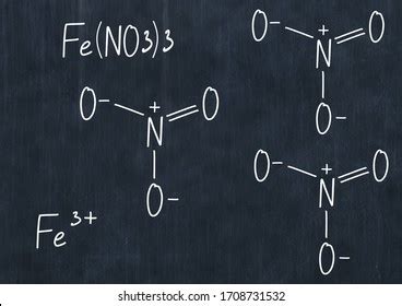 Iron Iii Nitrate Handwritten Chemical Formula Stock Illustration 1708731532 | Shutterstock