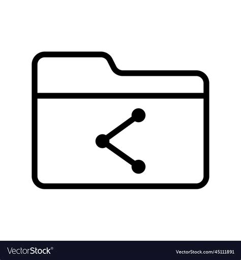 Share folder icon Royalty Free Vector Image - VectorStock