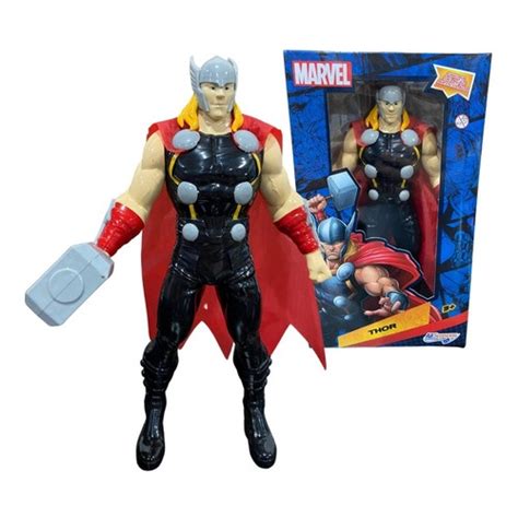 Boneco Thor 22cm Articulado Brinquedo Marvel Vingadores Bonecos