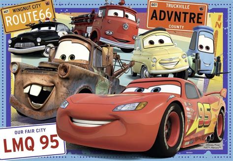 DISNEY PIXAR CARS - TWO CARS 2 X 24 PIECE PUZZLE - RAVENSBURGER