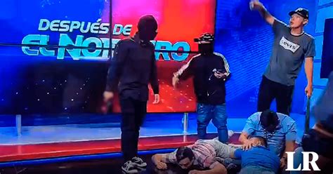 Delincuentes toman en vivo las instalaciones de TC Televisión canal de