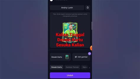 Cara Membuat Card Fc Mobile Sendiri Fcmobile Like Suscribe