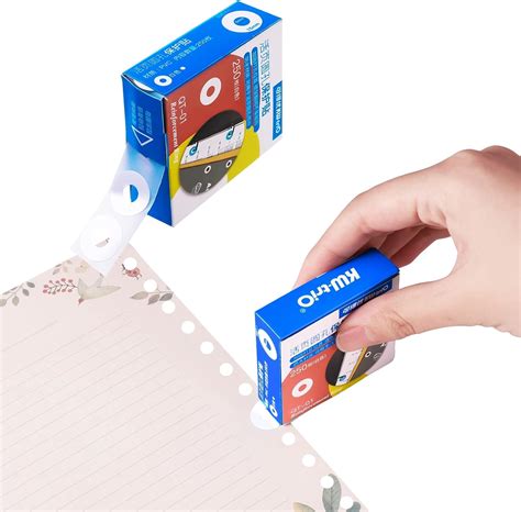 Fuyamp 500 Pcs Loose Leaf Paper Hole Reinforcement Round Labels Stickers Pvc Waterproof Self