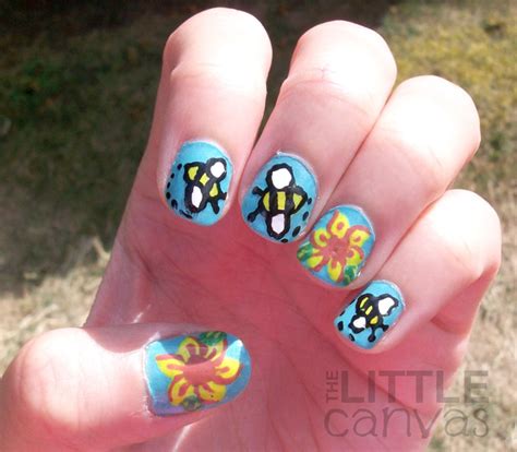 Bumble Bee Nail Art | The Little Canvas A.'s (thelittlecanvas) Photo | Beautylish