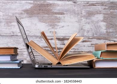 Books and Laptop Images, Stock Photos & Vectors | Shutterstock