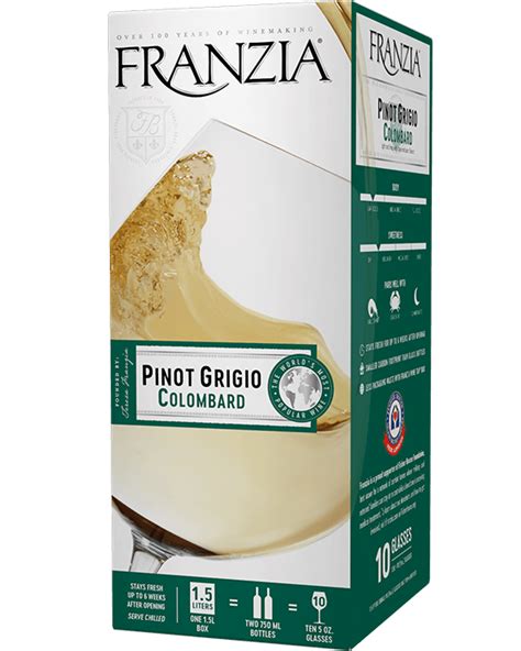 FRANZIA PINOT GRIGIO Water Street Wines Spirits