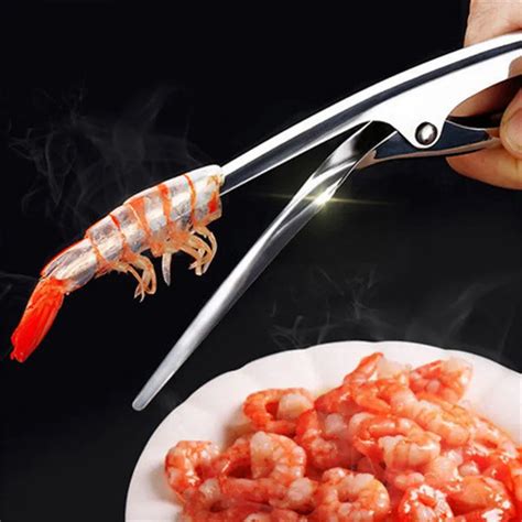 Stainless Steel Shrimp Peeler Prawn Shrimp Fishing Knife Lobster Shell