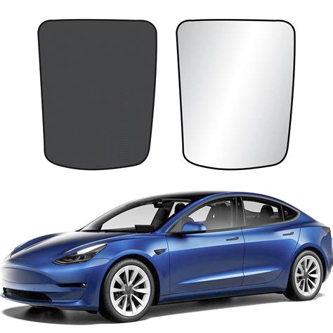 Econour Tesla Model Y Roof Sunshade Car Window Shades For Front