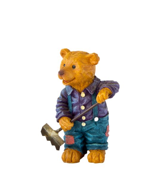 bear garden isolated  image  pixabay