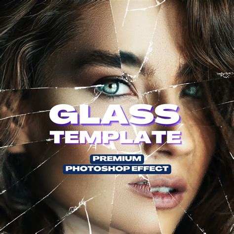 New 2023 Broken Glass Overlays Premium Template Glass Overlays Photoshop Overlays Broken