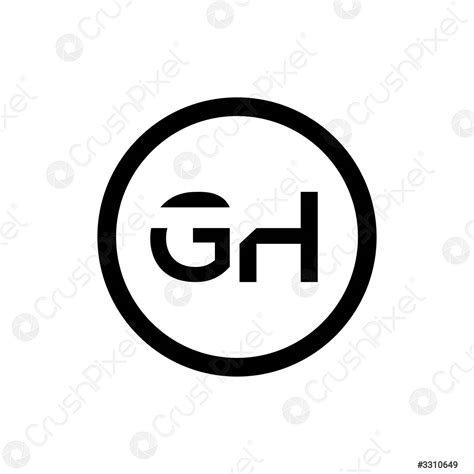 Initial Gh Letter Logo With Creative Modern Business Typography Vector