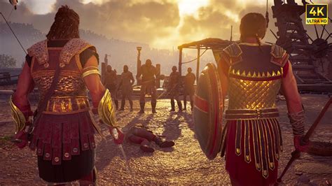 Assassin S Creed Odyssey Brasidas Badass Entrance Gameplay