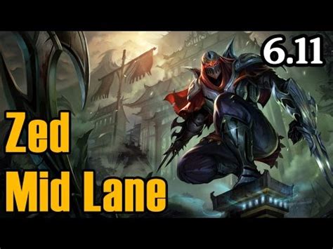 Zed Mid Lane Full Gameplay Commentary League Of Legends Youtube