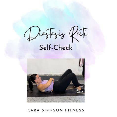 Diastasis Recti Self Check Etsy