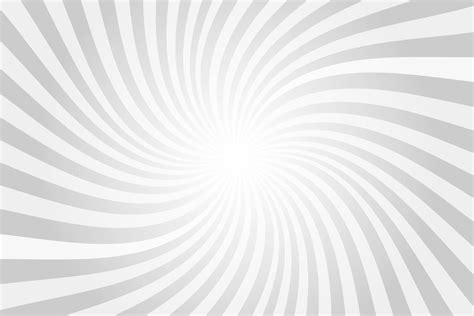 Sun rays background. White and gray radial swirl abstract comic pattern. Vector spiral explosion ...