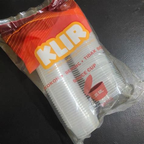 Jual Cup Saos Ml Klir Thinwall Sauce Ml Isi Pcs Shopee Indonesia